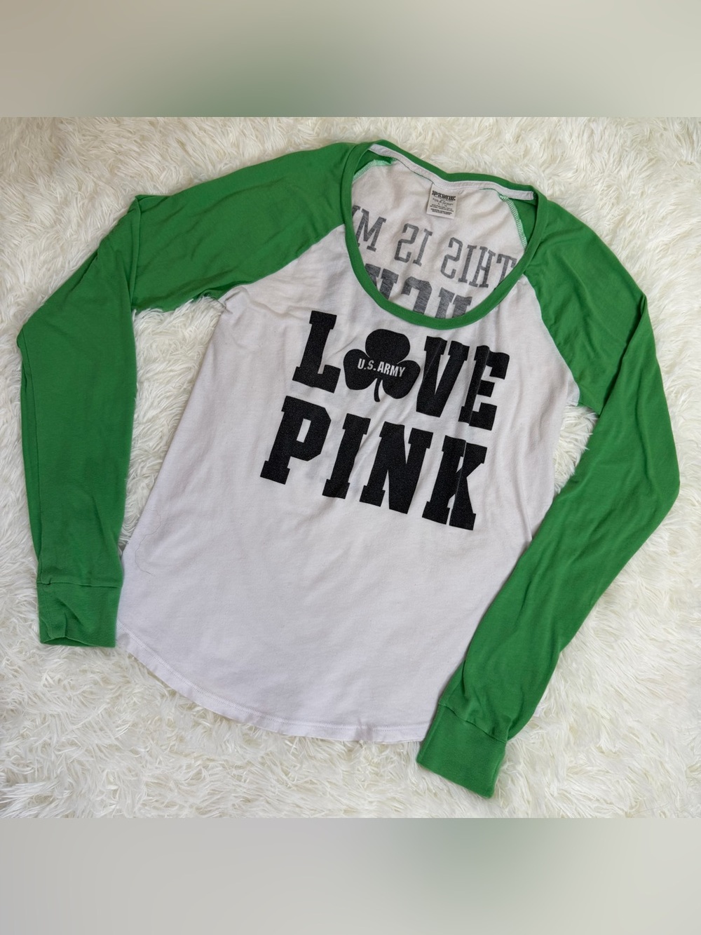 PINK Victoria's Secret Rare Army Shirt